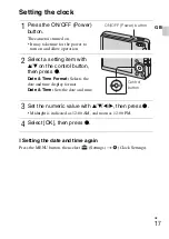 Предварительный просмотр 17 страницы Sony Cyber-shot DSC-W310 Instruction Manual