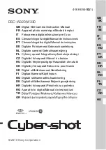 Предварительный просмотр 1 страницы Sony Cyber-shot DSC-W320 Instruction Manual