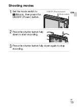 Предварительный просмотр 19 страницы Sony Cyber-shot DSC-W320 Instruction Manual