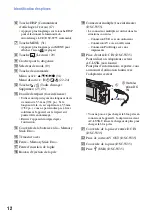 Preview for 12 page of Sony Cyber-shot DSC-W35 (French) Guide Pratique