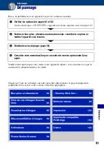 Preview for 91 page of Sony Cyber-shot DSC-W35 (French) Guide Pratique