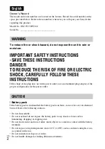 Preview for 2 page of Sony Cyber-shot DSC-W350 Instruction Manual