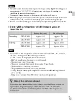 Preview for 13 page of Sony Cyber-shot DSC-W350 Instruction Manual