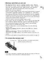 Preview for 15 page of Sony Cyber-shot DSC-W350 Instruction Manual