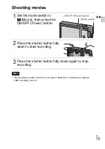 Preview for 19 page of Sony Cyber-shot DSC-W350 Instruction Manual