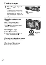 Preview for 20 page of Sony Cyber-shot DSC-W350 Instruction Manual