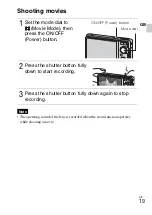 Предварительный просмотр 19 страницы Sony Cyber-shot DSC-W370 Instruction Manual