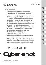 Sony Cyber-shot DSC-W380 Instruction Manual предпросмотр