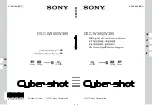 Предварительный просмотр 1 страницы Sony Cyber-shot DSC-W390 Instruction Manual