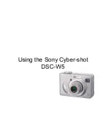 Sony Cyber-shot DSC-W5 How To Use Manual предпросмотр