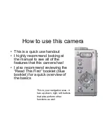 Предварительный просмотр 2 страницы Sony Cyber-shot DSC-W5 How To Use Manual