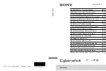 Sony Cyber-shot DSC-W510 Instruction Manual preview