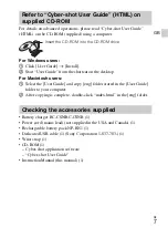 Preview for 7 page of Sony Cyber-shot DSC-W510 Instruction Manual