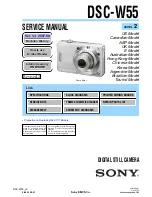 Preview for 1 page of Sony CYBER-SHOT DSC-W55 Service Manual