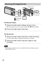 Preview for 14 page of Sony Cyber-shot DSC-W550 Instruction Manual