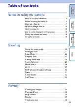 Preview for 4 page of Sony Cyber-shot DSC-W560 Handbook