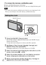 Preview for 12 page of Sony Cyber-shot DSC-W570D Instruction Manual