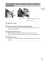 Предварительный просмотр 11 страницы Sony Cyber-shot DSC-W620 Instruction Manual