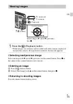 Предварительный просмотр 15 страницы Sony Cyber-shot DSC-W670 Instruction Manual