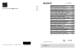 Preview for 1 page of Sony Cyber-shot DSC-W730 Instruction & Operation Manual