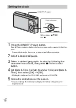 Предварительный просмотр 16 страницы Sony Cyber-shot DSC-W730 Instruction & Operation Manual