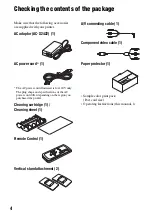 Preview for 4 page of Sony Cyber-shot DSC-W80HDPR Operating Instructions Manual