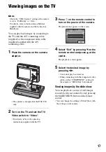 Preview for 17 page of Sony Cyber-shot DSC-W80HDPR Operating Instructions Manual