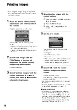 Preview for 18 page of Sony Cyber-shot DSC-W80HDPR Operating Instructions Manual