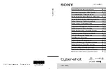 Sony Cyber-shot DSC-WX10 Instruction Manual preview