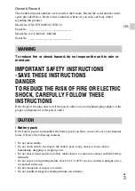 Preview for 3 page of Sony Cyber-shot DSC-WX100 Instruction Manual