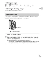 Preview for 19 page of Sony Cyber-shot DSC-WX100 Instruction Manual