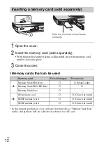 Предварительный просмотр 12 страницы Sony Cyber-shot DSC-WX30 Instruction Manual