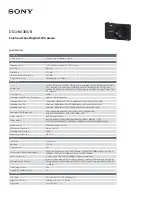 Sony Cyber-shot DSC-WX350 Specifications preview