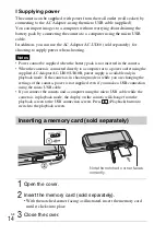 Предварительный просмотр 14 страницы Sony Cyber-shot DSC-WX70 Instruction Manual