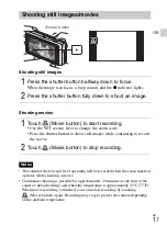 Предварительный просмотр 17 страницы Sony Cyber-shot DSC-WX70 Instruction Manual