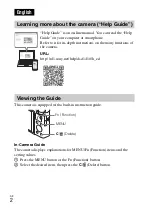 Предварительный просмотр 2 страницы Sony Cyber-shot DSCRX100M3G Instruction Manual