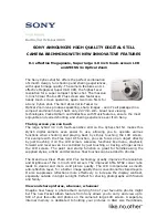 Sony Cyber-shot N1 Specifications preview