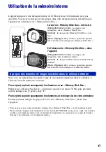 Предварительный просмотр 17 страницы Sony CYBER-SHOT S700 (French) Manual Pratique