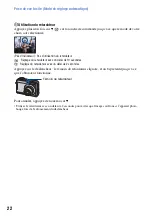 Предварительный просмотр 22 страницы Sony CYBER-SHOT S700 (French) Manual Pratique