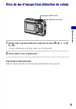 Предварительный просмотр 25 страницы Sony CYBER-SHOT S700 (French) Manual Pratique