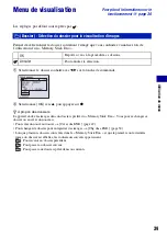 Предварительный просмотр 39 страницы Sony CYBER-SHOT S700 (French) Manual Pratique