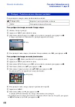 Предварительный просмотр 40 страницы Sony CYBER-SHOT S700 (French) Manual Pratique