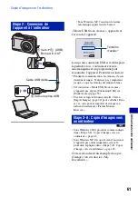 Предварительный просмотр 61 страницы Sony CYBER-SHOT S700 (French) Manual Pratique