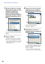 Предварительный просмотр 62 страницы Sony CYBER-SHOT S700 (French) Manual Pratique