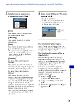 Предварительный просмотр 79 страницы Sony CYBER-SHOT S700 (French) Manual Pratique