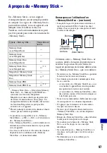 Предварительный просмотр 97 страницы Sony CYBER-SHOT S700 (French) Manual Pratique