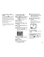 Preview for 7 page of Sony Cybershot,Cyber-shot DSC-T1 Printing Manual