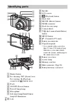 Предварительный просмотр 8 страницы Sony Cybershot,cyber-shot dsc-wx10 Instruction Manual