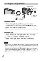 Предварительный просмотр 16 страницы Sony Cybershot,cyber-shot dsc-wx10 Instruction Manual