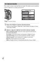 Предварительный просмотр 18 страницы Sony Cybershot,cyber-shot dsc-wx10 Instruction Manual